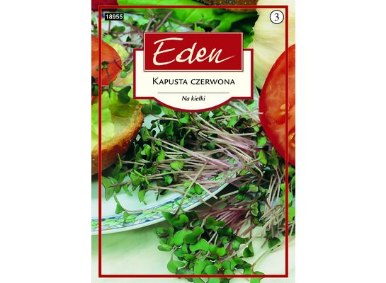 Kapusta czerwona na kiełki 8 g Eden