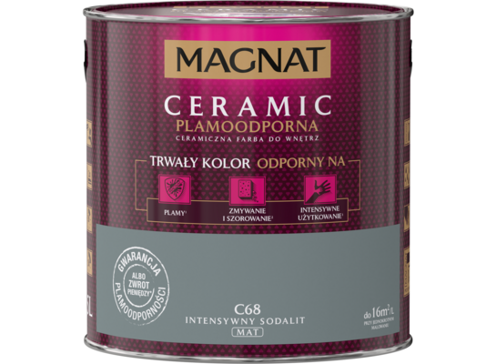 Farba ceramiczna intensywny sodalit C68 2,5 l Magnat