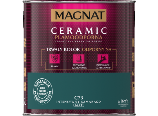 Farba ceramiczna intensywny szmaragd C73 2,5 l Magnat