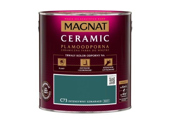 Farba ceramiczna intensywny szmaragd C73 2,5 l Magnat