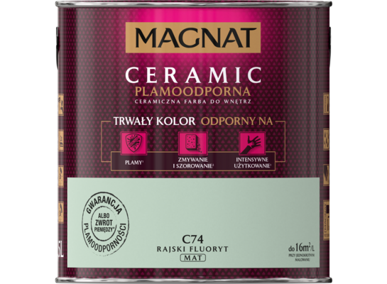 Farba ceramiczna rajski fluoryt C74 2,5 l Magnat