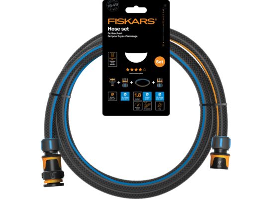 Zestaw przyłączeniowy wąż 13 mm 1/2” 1,8 m Q4 Fiskars
