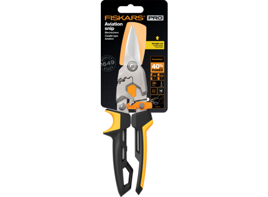 Nożyce do cięcia blachy PowerGear cięcie proste Fiskars 29,5 x 10,2 x 2,5 cm
