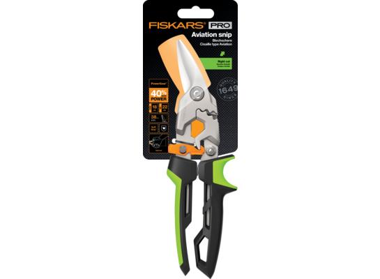 Nożyce do cięcia blachy PowerGear cięcie w prawo Fiskars 29 x 10,2 x 2,5 cm