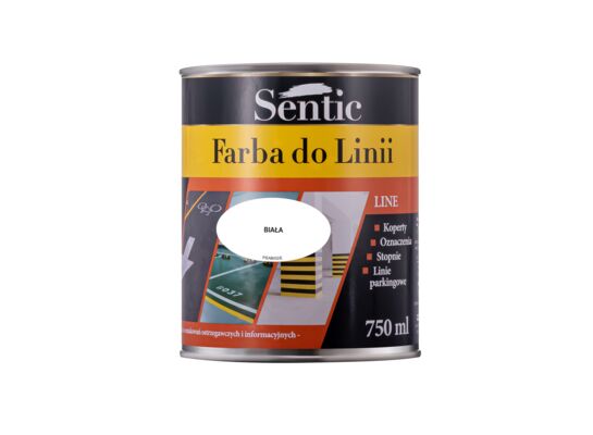 Farba do linii 750 ml biała SENTIC
