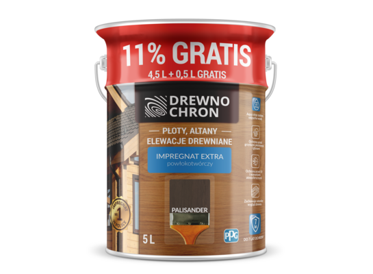 Impregnat EXTRA powłokotwórczy palisander 4,5L+11% gratis