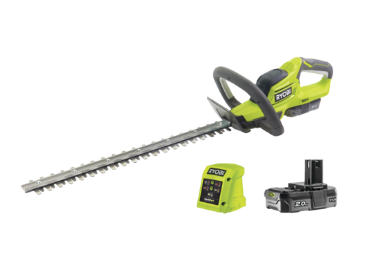Zestaw nożyce do żywopłotu 18 V z akumulatorem i ładowarką Ryobi
