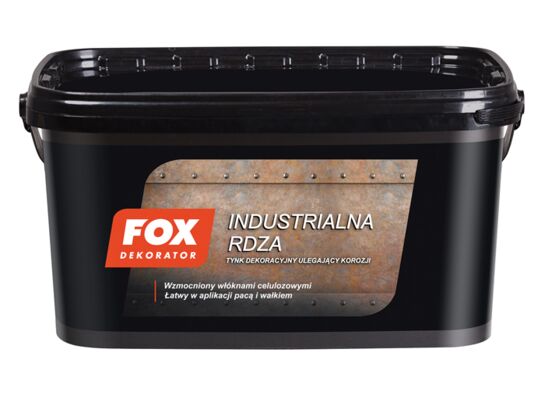 Tynk dekoracyjny Industrialna Rdza 8 kg FOX
