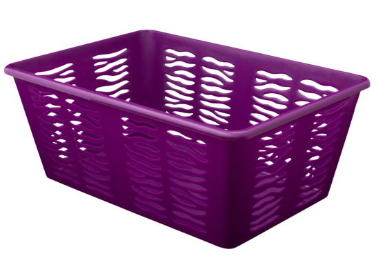 Koszyk zebra 36,4 x 25,4 x 14,5 cm śliwka