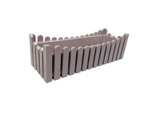 Skrzynka balkonowa Płotek 55 cm cappuccino