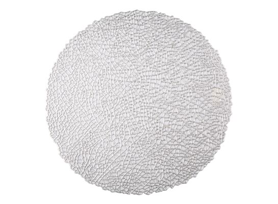 Mata stołowa 38 cm srebrna