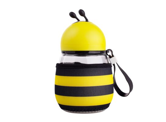 Butelka szklana zwierzaki