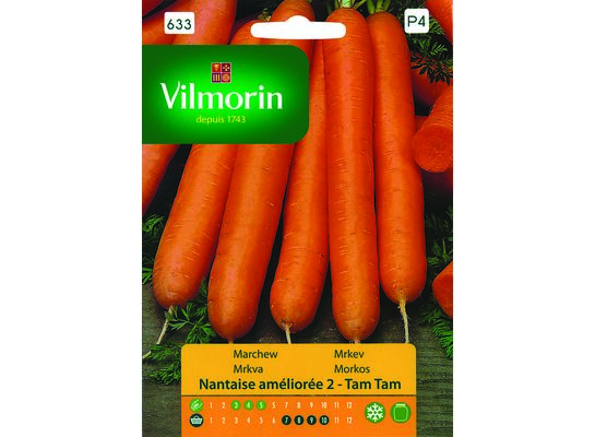 Marchew jadalna Nantes Amelioree 2 - Tam Tam F1 2 g Vilmorin Garden