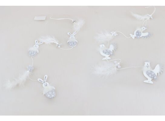 Zawieszka dekoracyjna drewniana z piórkami