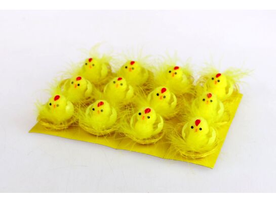 Kurczaki wielkanocne 12 sztuk 6 cm