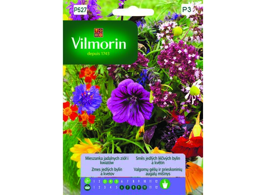 Mieszanka jadalnych ziół i kwiatów 3 g Vilmorin Garden