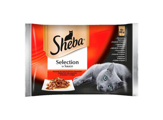 Karma mokra dla kota Soczyste smaki sos 4 x 85 g Sheba SELECTION