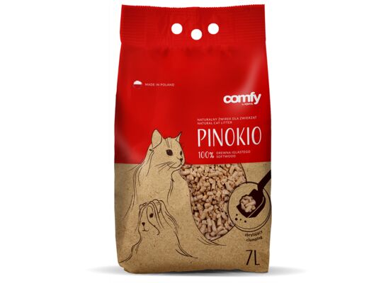 Uniwersalny żwirek pellet zbrylający 7 l COMFY PINOKIO
