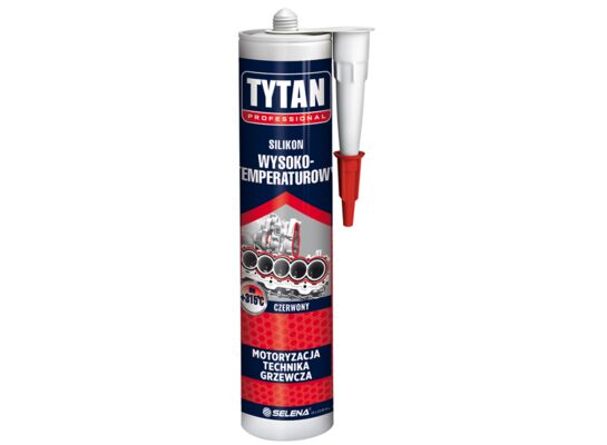 Silikon wysokotemperaturowy czerwony 280 ml TYTAN PROFESSIONAL