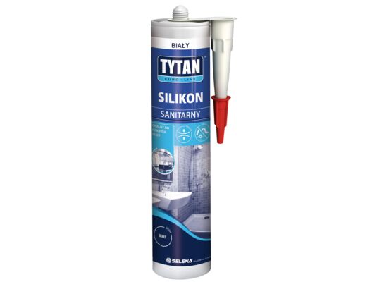 Silikon sanitarny biały 280 ml TYTAN EURO-LINE