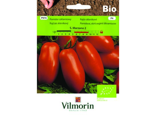 Pomidor gruntowy i pod osłony BIO S. Marzano 2 0,5 g Vilmorin Garden