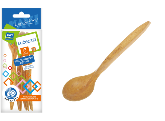 Łyżeczka wielokrotnego użytku 6 sztuk