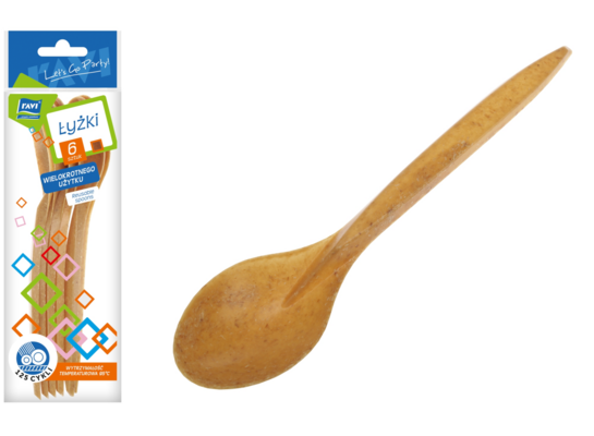 Łyżka wielokrotnego użytku 6 sztuk