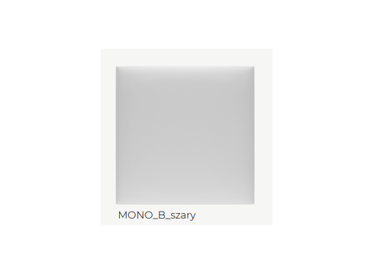Panel tapicerowany Mollis Print Mono B szary