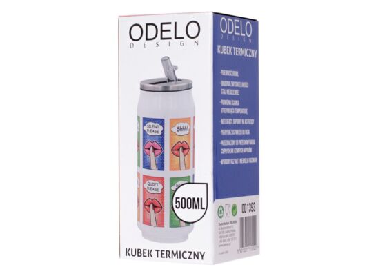 Kubek termiczny Puszka 500 ml biały "Quiet Cisza"