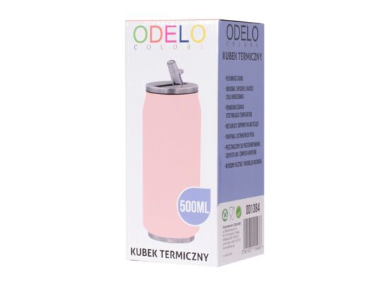 Kubek termiczny Puszka 500 ml różowy