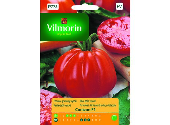 Pomidor gruntowy i pod osłony wysoki Corazon F1 0,1 g Vilmorin Garden