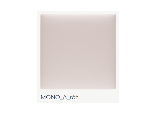 Panel tapicerowany Mollis Print Mono A róż