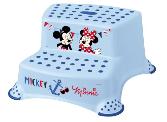 Podest dziecięcy dwustopniowy z funkcją antypoślizgową 'mickey' igor jasnoniebieski keeeper