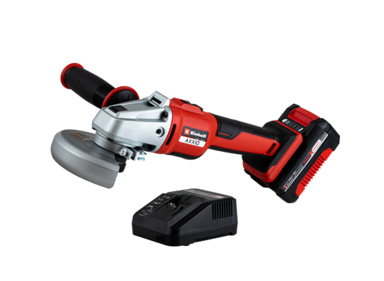 Szlifierka kątowa bezszczotkowa AXXIO 18/125 Q 4,0Ah ZS z ładowarką i akumulatorem Einhell