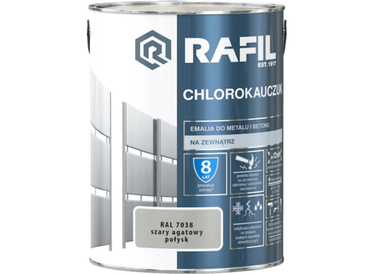 Emalia chlorokauczukowa szary agatowy 5 l RAFIL