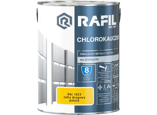Emalia chlorokauczukowa złoty drogowy 5 l RAFIL
