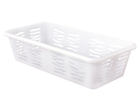 Koszyk zebra 19,7 x 10 x 5 cm biały