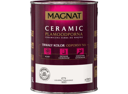Farba ceramiczna MAGNAT Ceramic liliowy aragonit C71 5 l