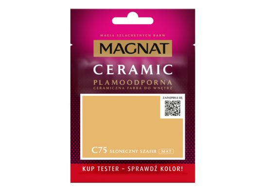 Farba ceramiczna MAGNAT Ceramic TESTER słoneczny szafir C75 30 ml