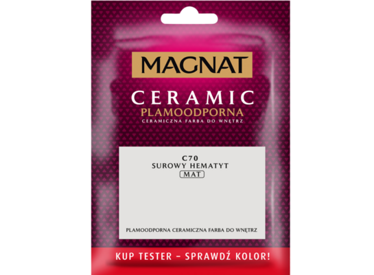 Farba ceramiczna MAGNAT Ceramic TESTER surowy hematyt C70 30 ml