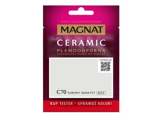 Farba ceramiczna MAGNAT Ceramic TESTER surowy hematyt C70 30 ml
