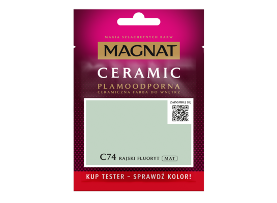 Farba ceramiczna MAGNAT Ceramic TESTER rajski fluoryt C74 30 ml