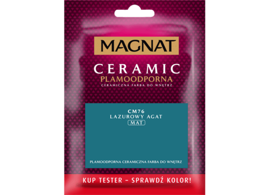 Farba ceramiczna MAGNAT Ceramic TESTER lazurowy agat C76 30 ml