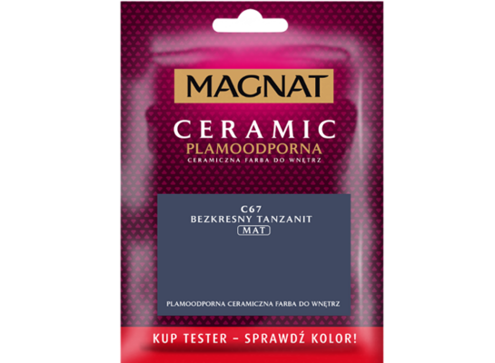 Farba ceramiczna MAGNAT Ceramic TESTER bezkresny tanzanit C67 30 ml