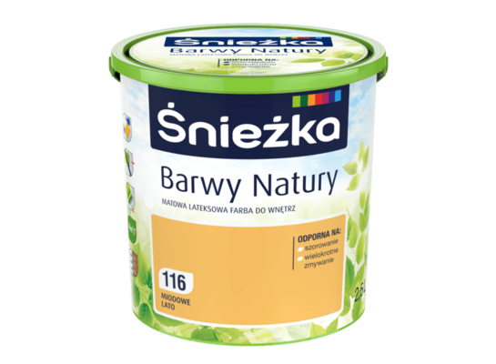 Farba lateksowa Barwy Natury miodowe lato 116 5 l Śnieżka