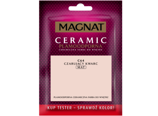 Farba ceramiczna MAGNAT Ceramic TESTER czarujący kwarc C64 30 ml