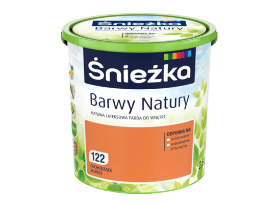 Farba lateksowa Barwy Natury zachodzące słońce 122 5 l Śnieżka