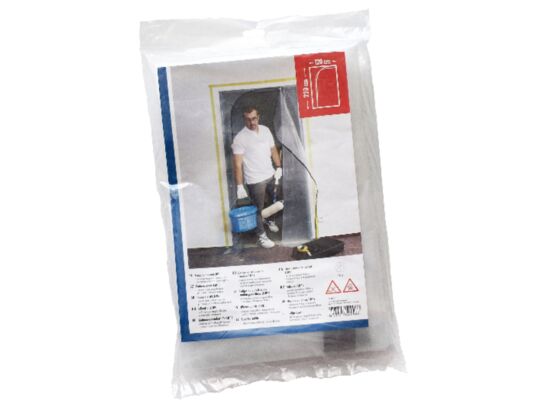 Folia ochronna do drzwi 2,10 m x 1,10 m z zamkiem błyskawicznym