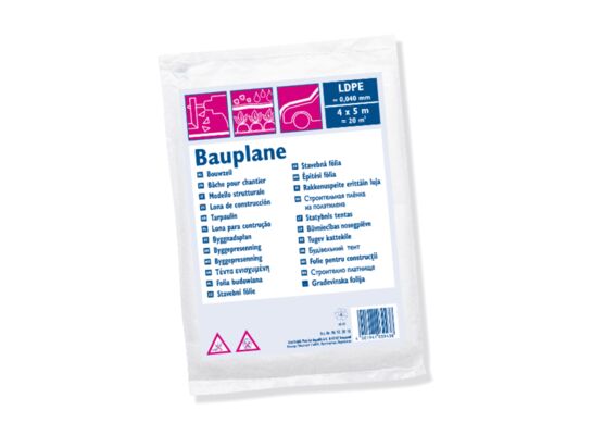 Plandeka budowlana 4 x 5 m 0,035 mm