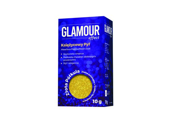 Brokat Glamour Effect Księżycowy Pył złota półkula 10 g